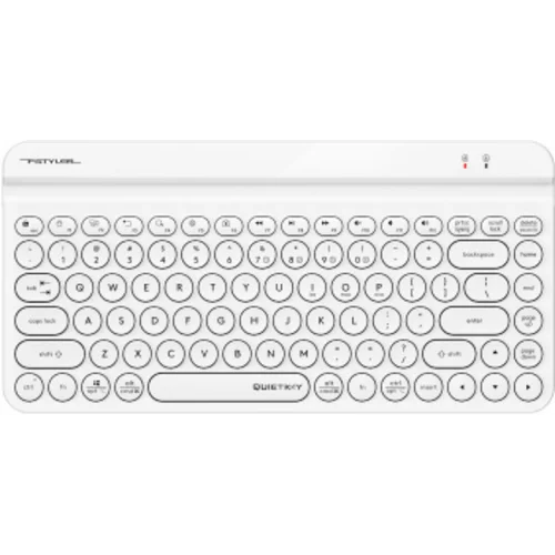 Клавиатура A4Tech Fstyler FBK30 белый USB беспроводная BT/Radio slim Multimedia (FBK30 WHITE) Клавиатура A4Tech Fstyler FBK30 белый USB беспроводная BT/Radio slim Multimedia (FBK30 WHITE)